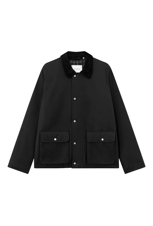 Les Deux ανδρικο αδιαβροχο μπουφαν με κοτλε γιακα Montana