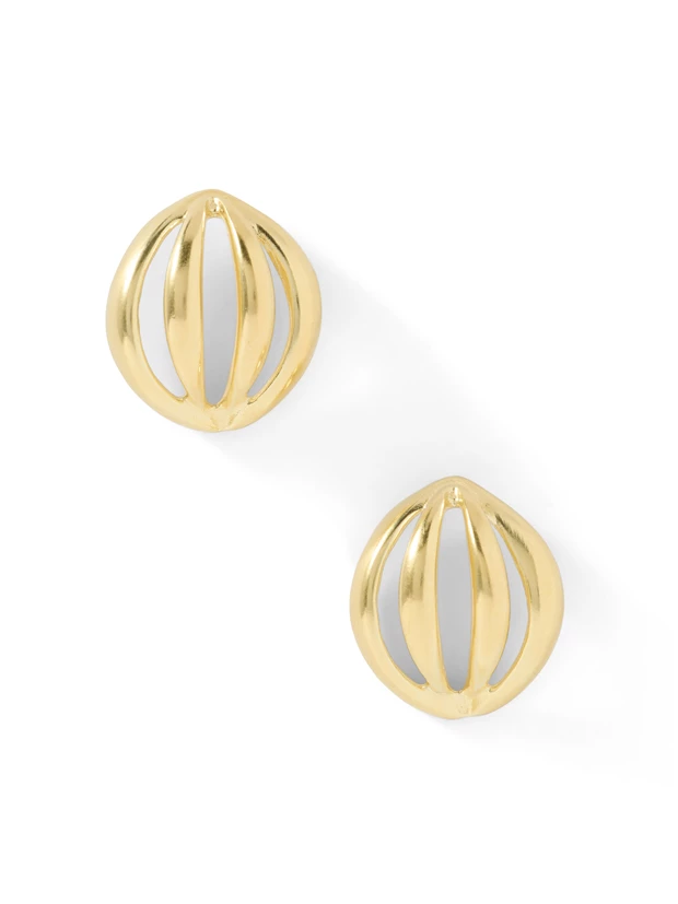 Statement χρυσός: YSSO - Flower Bud Σκουλαρίκια