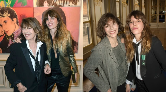 Lou Doillon and Jane Birkin