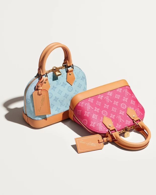 Alma Monogram Origine Bleu Courrier and Rose Ruban Louis Vuitton