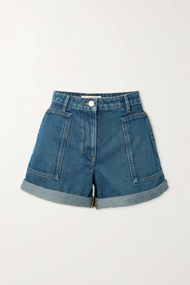 Denim shorts, Valentino.