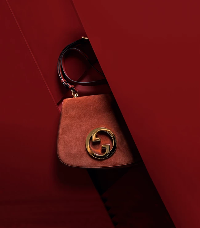 Τσάντα ώμου με διπλό λουράκι, Gucci