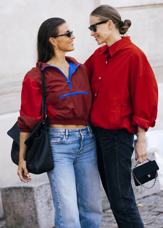 STREET STYLE LOOK ΚΟΠΕΓΧΑΡΗ: Technical blouson με τζιν