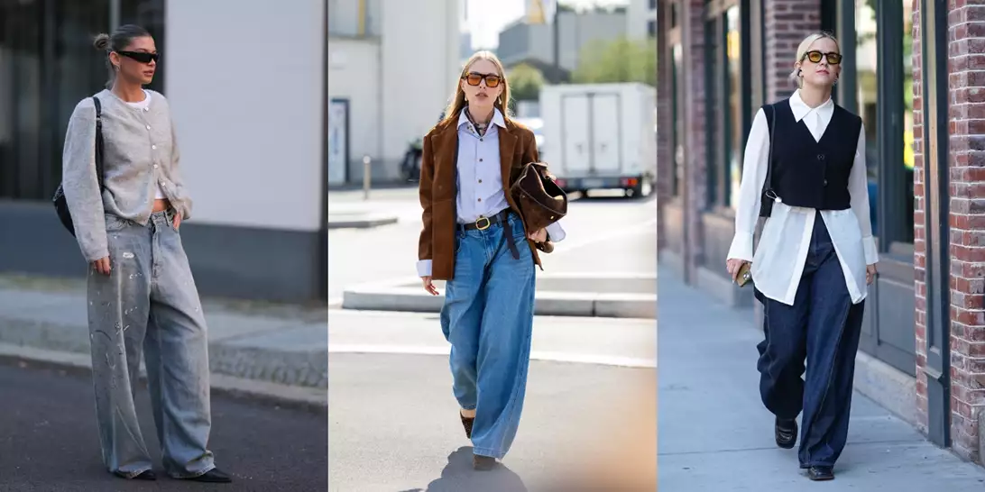 Πώς θα φορέσετε κομψά τα wide-leg jeans