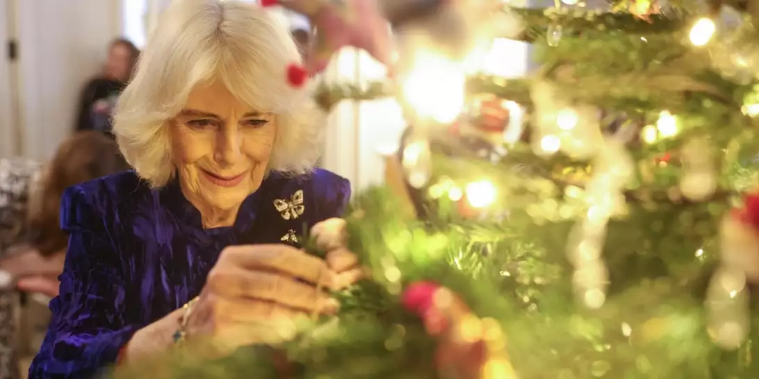 Βασίλισσα Καμίλα | Το βελούδινο γιορτινό φόρεμά της είχε μια σημαντική λεπτομέρεια