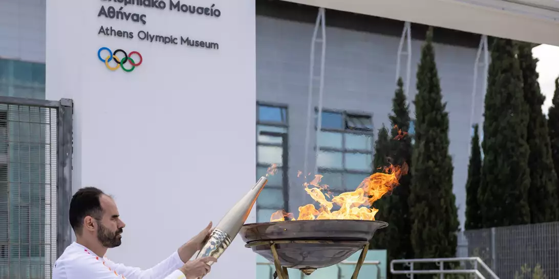 Το Ολυμπιακό Μουσείο Αθήνας έγινε μέρος του ταξιδιού της Ολυμπιακής Φλόγας