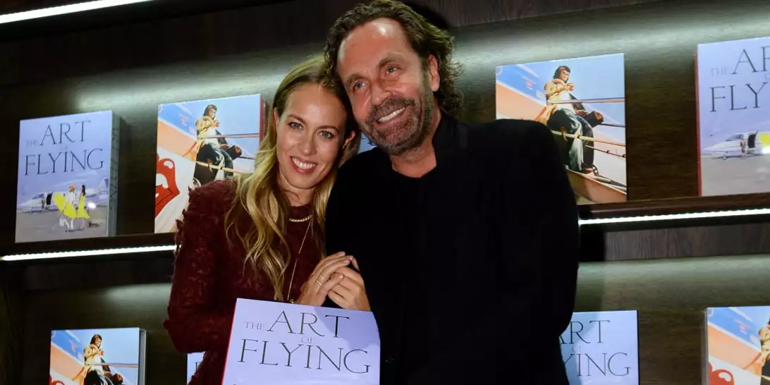 Η Nina Flohr στο δείπνο του Βρετανικoύ Μουσείου στην αίθουσα με τα Γλυπτά του Παρθενώνα