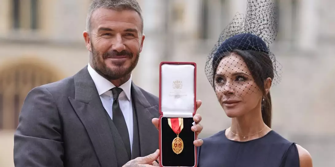 O Sir David Beckham τιμήθηκε με τον τίτλο του ιππότη στο Κάστρο του Ουίνδσορ
