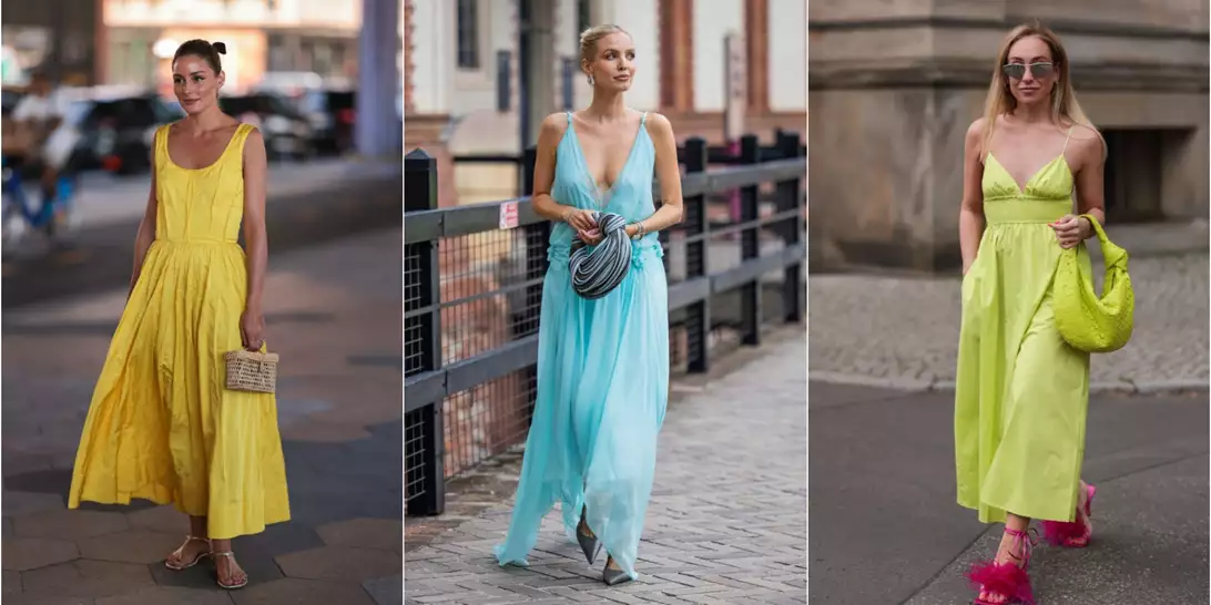 Τα κομψά maxi χρωματιστά φορέματα για να αντιμετωπίσετε την υψηλή θερμοκρασία με στιλ