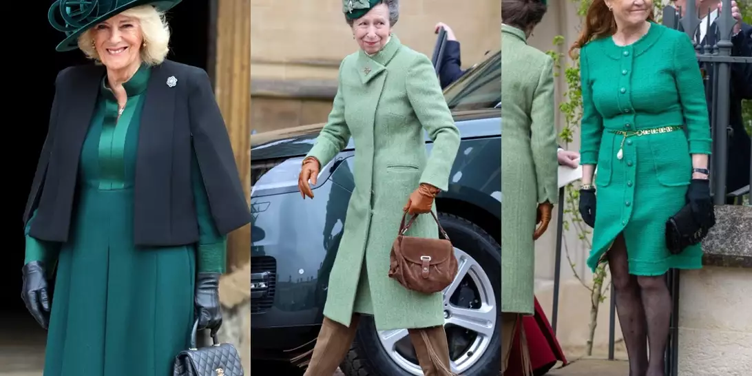 Βασίλισσα Καμίλα, Πριγκίπισσα Άννα, Sarah Ferguson | Ο λόγος που φόρεσαν πράσινο στην πασχαλινή λειτουργία