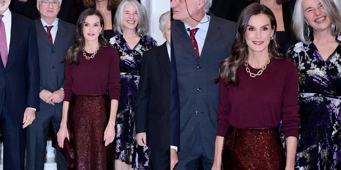 Letizia της Ισπανίας | Φόρεσε την πιο festive φούστα με παγιέτες από τη Massimo Dutti