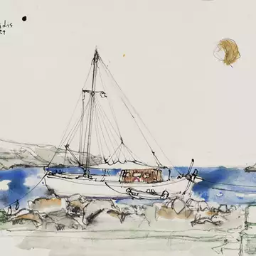 Έκθεση | Η ομορφιά της Κέας μέσα από τη ματιά και τα πινέλα ζωγραφικής του Παύλου Χαμπίδη