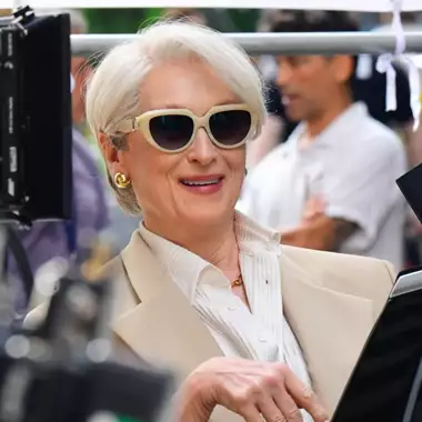 H Μeryl Streep σε fashion show στο Μιλάνο για τα γυρίσματα του The devil wears Prada 2