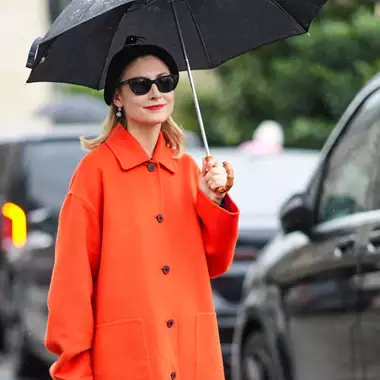 Orange & Blue | Το πιο chic color block του χειμώνα