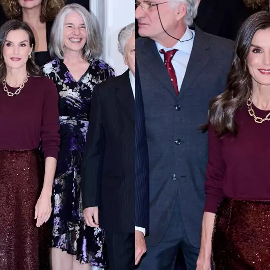 Letizia της Ισπανίας | Φόρεσε την πιο festive φούστα με παγιέτες από τη Massimo Dutti
